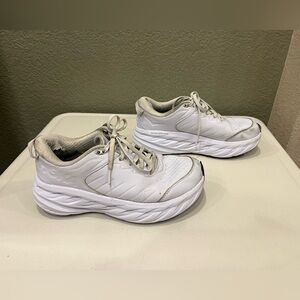 Hoka One One Womens Bondi SR Wide Athletic Shoe Size 8.5D 1129351 WHT Runner